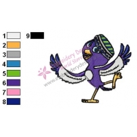 Rio Nico Angry Birds Embroidery Design 03